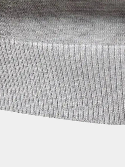 Men’s Knit Knit Sweater – Half Zip Knitwear Casual Everyday Knitwear